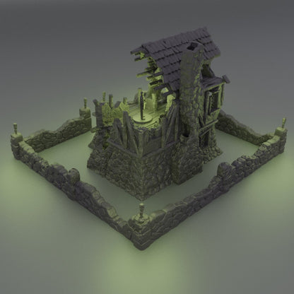 Ruined Farmhouse - Tabletop Terrain