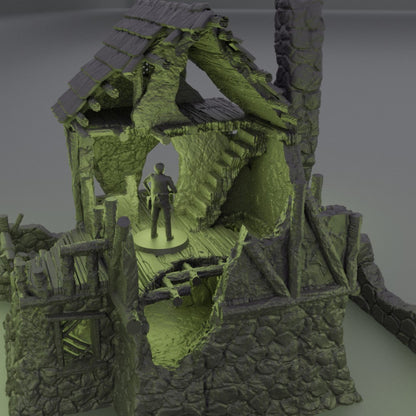 Ruined Farmhouse - Tabletop Terrain