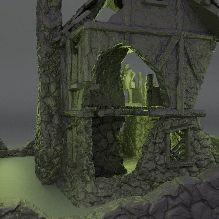 Ruined Farmhouse - Tabletop Terrain