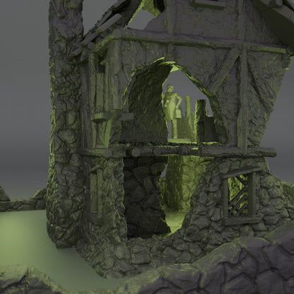Ruined Farmhouse - Tabletop Terrain