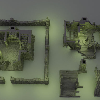 Ruined Farmhouse - Tabletop Terrain