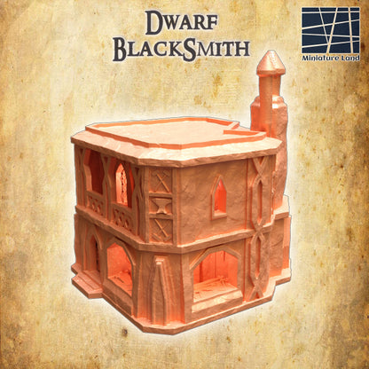 Dwarf Blacksmith - Tabletop Terrain - 28 MM