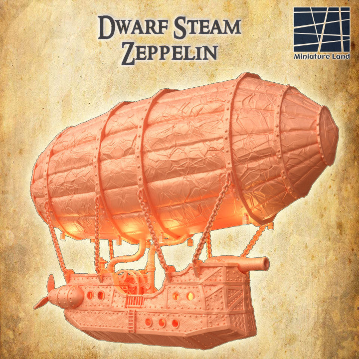 Dwarf Steam Zeppelin - Tabletop Terrain