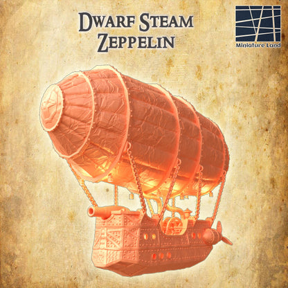 Dwarf Steam Zeppelin - Tabletop Terrain