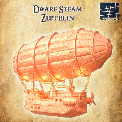 Dwarf Steam Zeppelin - Tabletop Terrain