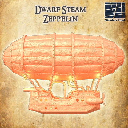 Dwarf Steam Zeppelin - Tabletop Terrain