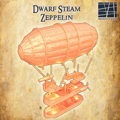 Dwarf Steam Zeppelin - Tabletop Terrain