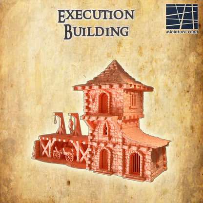 Execution Building - Medieval Tabletop Terrain - 28 MM