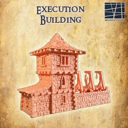 Execution Building - Medieval Tabletop Terrain - 28 MM