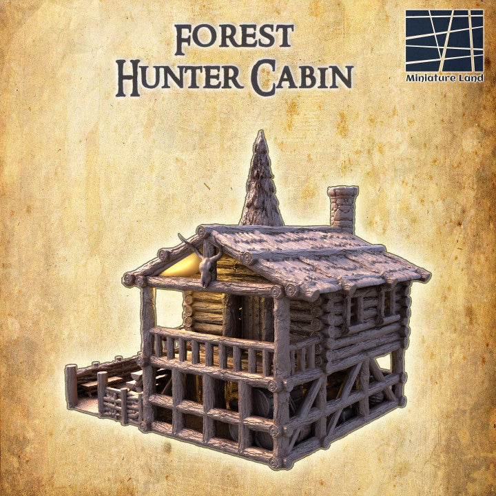 Forest Hunter Cabin - Tabletop Terrain