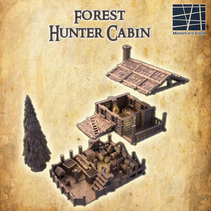 Forest Hunter Cabin - Tabletop Terrain