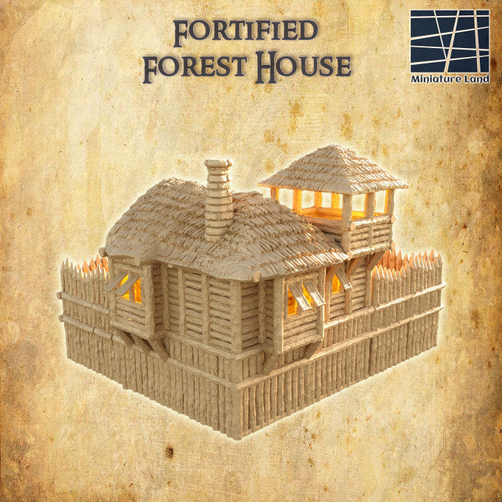 Fortified Forest House - Tabletop Terrain - 28 MM