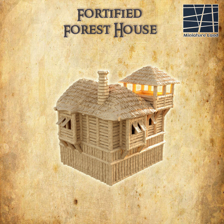 Fortified Forest House - Tabletop Terrain - 28 MM