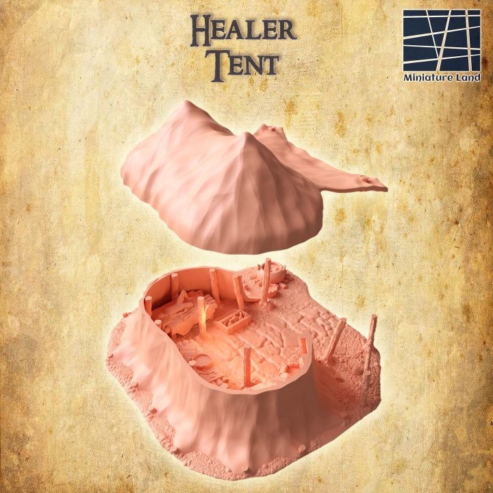 Healer Tent- Tabletop Terrain