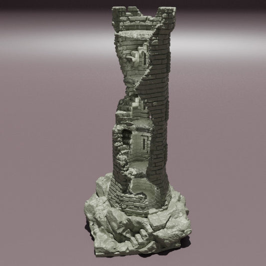 Ruined Lookout Tower - Tabletop Terrain