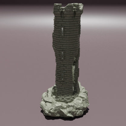 Ruined Lookout Tower - Tabletop Terrain