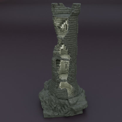 Ruined Lookout Tower - Tabletop Terrain