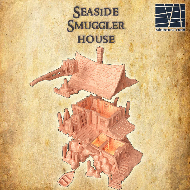 Seaside Smuggler House - Tabletop Terrain