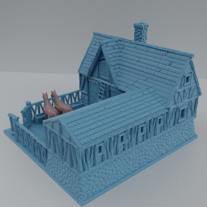 Basic Stable - Tabletop Terrain - 28 MM