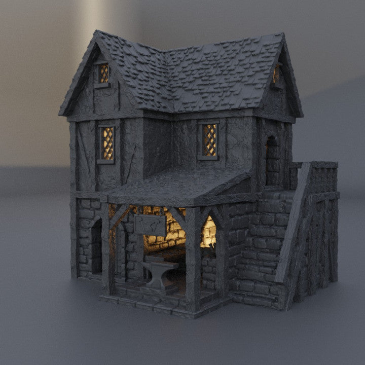 Town Blacksmith - Tabletop Terrain