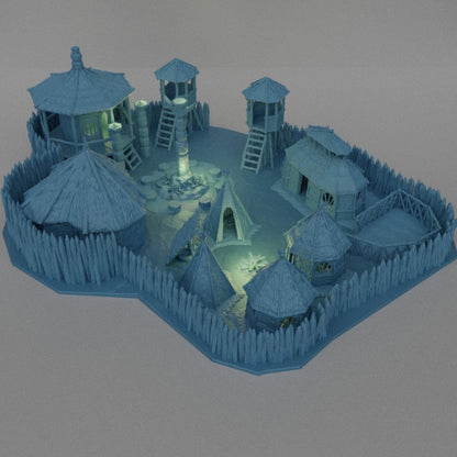 Small Jungle Village - Tabletop Terrain