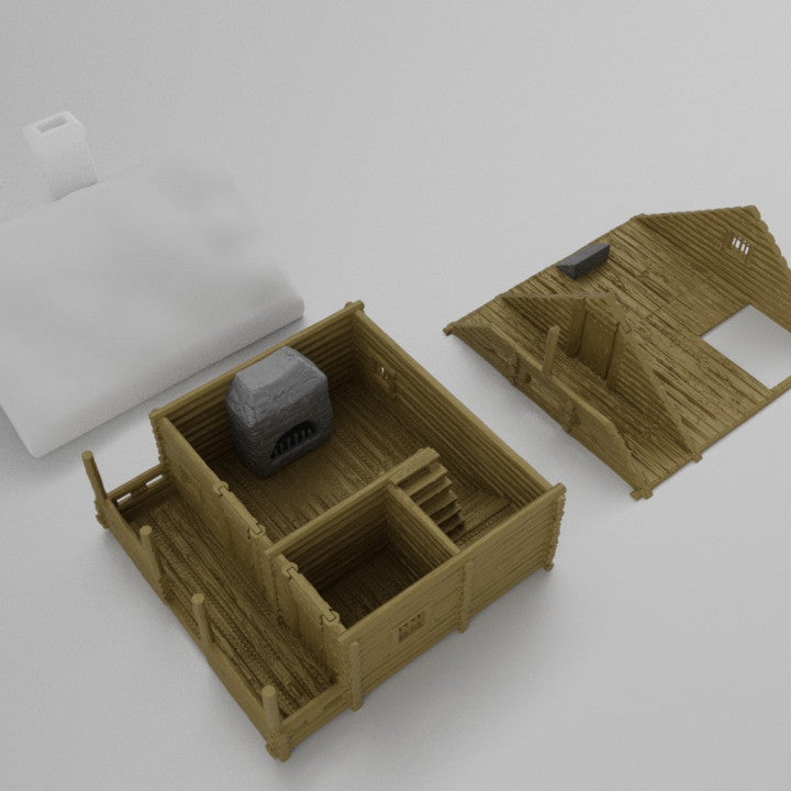 Winter Cabin - Tabletop Terrain