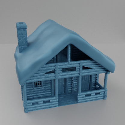 Winter Cabin - Tabletop Terrain