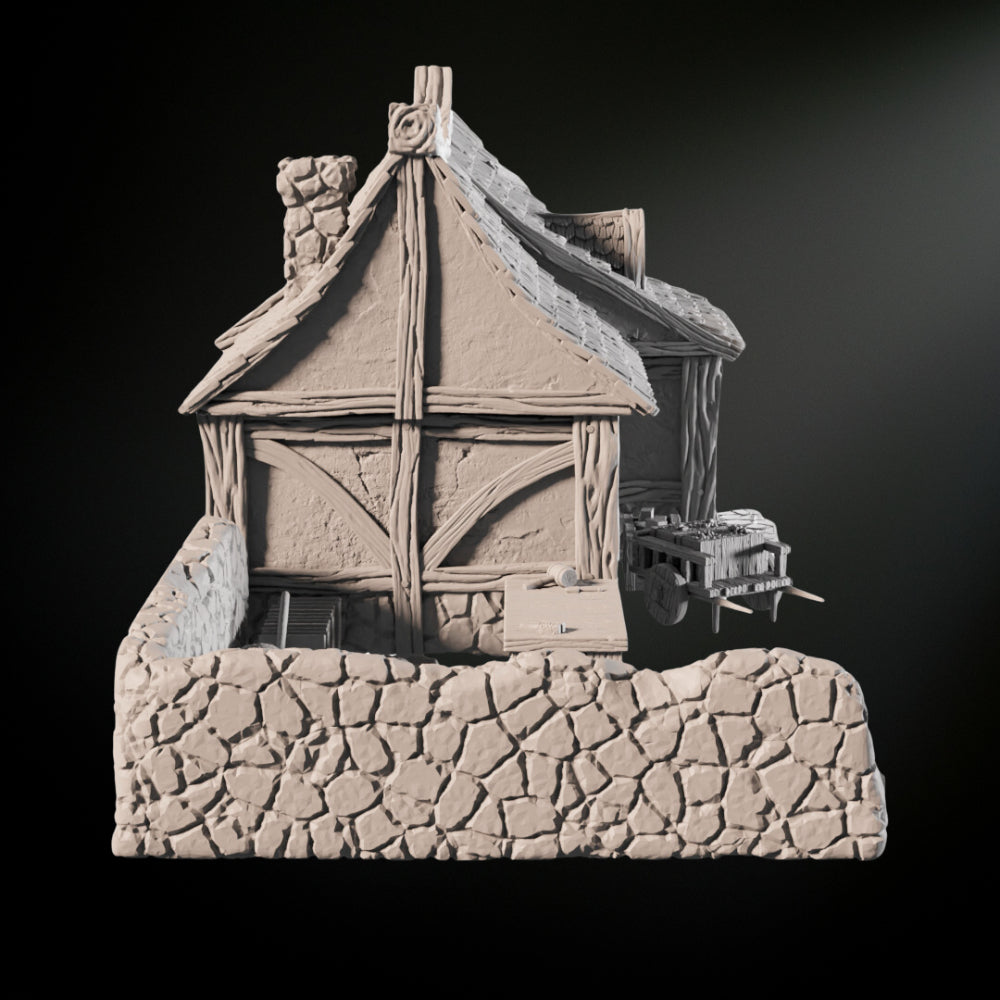 Medieval Mason House - Tabletop Terrain