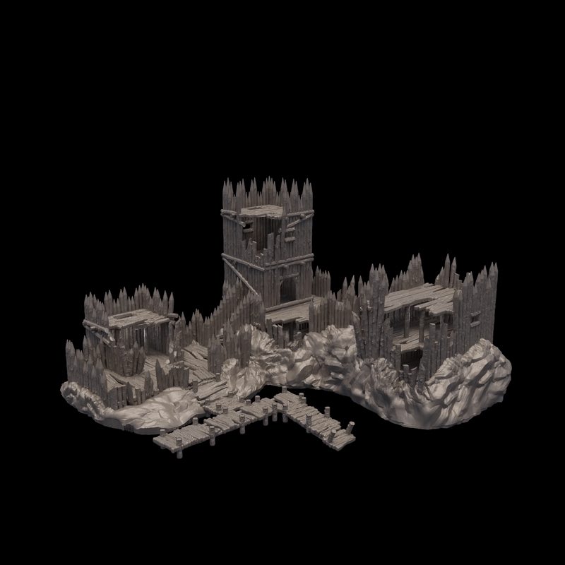 Abandoned Wooden Fort