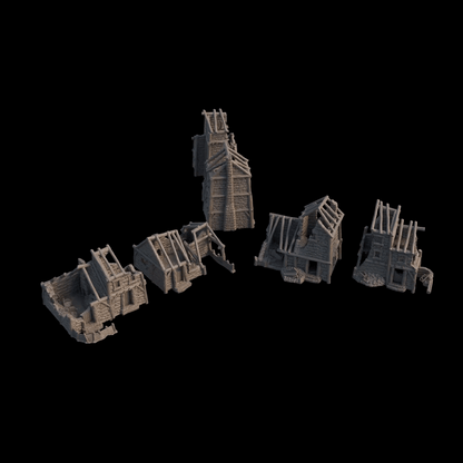 Ruined Medieval Cottages
