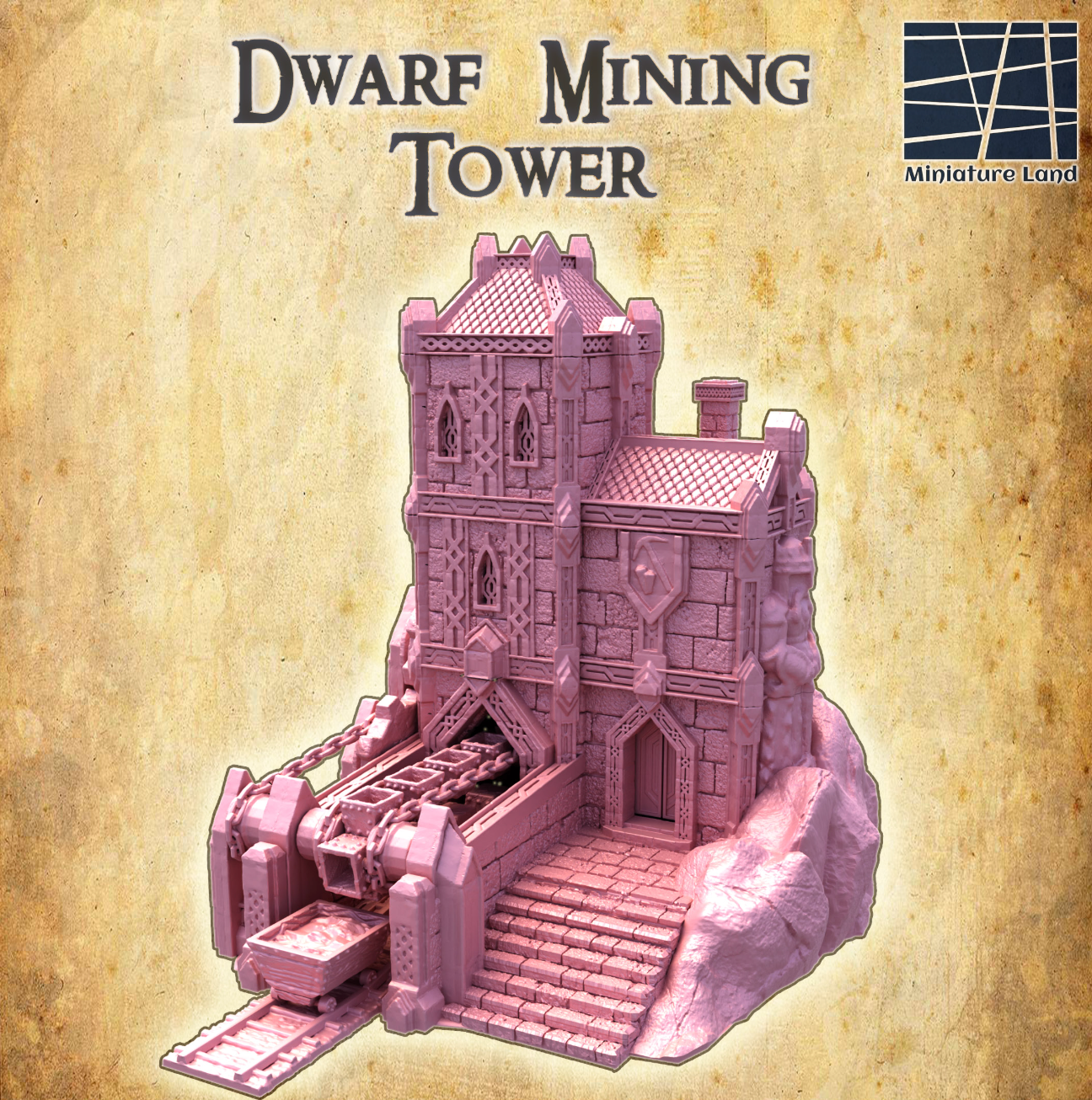 Dwarf Mining Tower - Tabletop Terrain