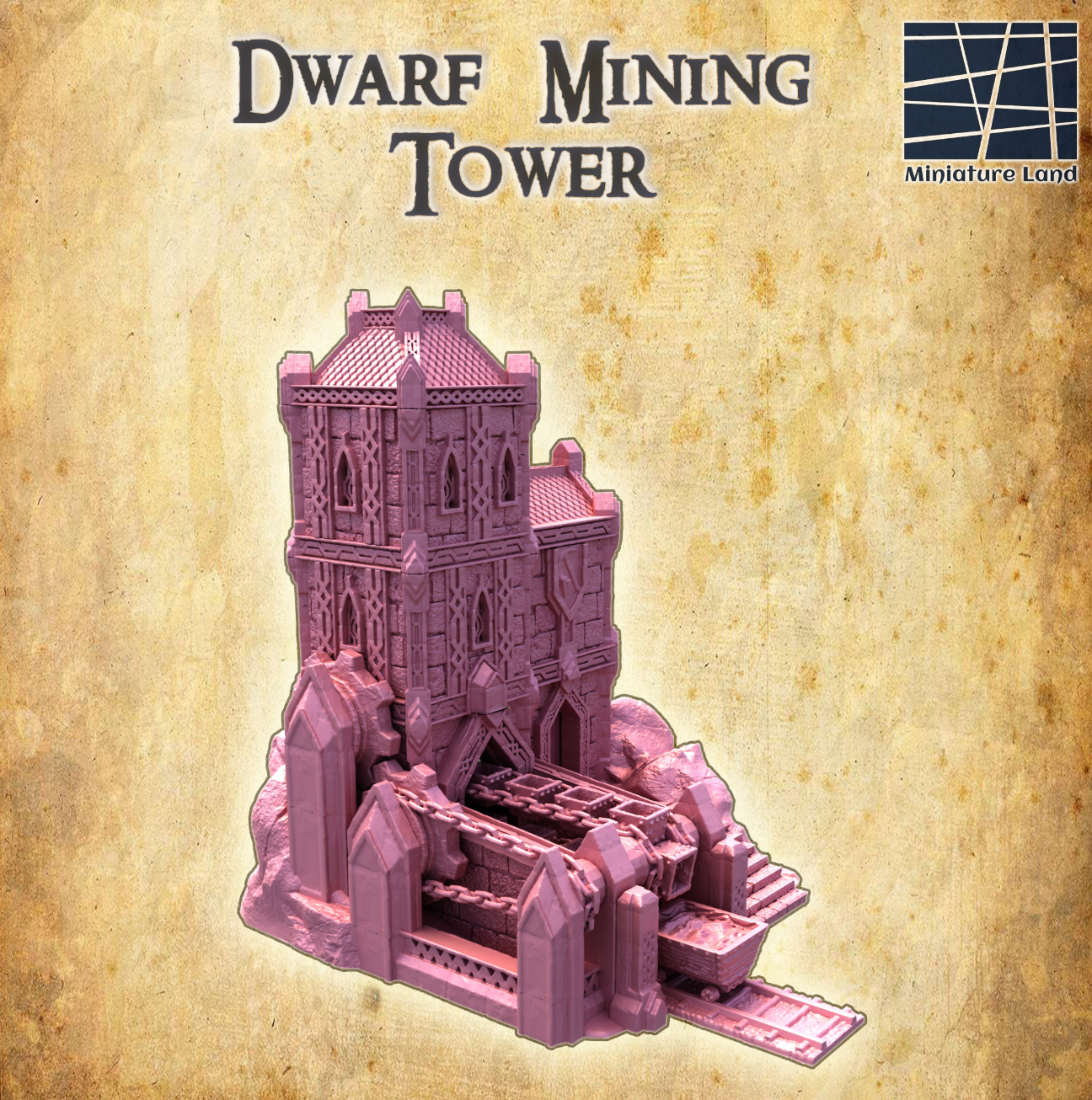 Dwarf Mining Tower - Tabletop Terrain