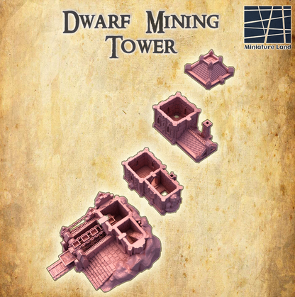 Dwarf Mining Tower - Tabletop Terrain