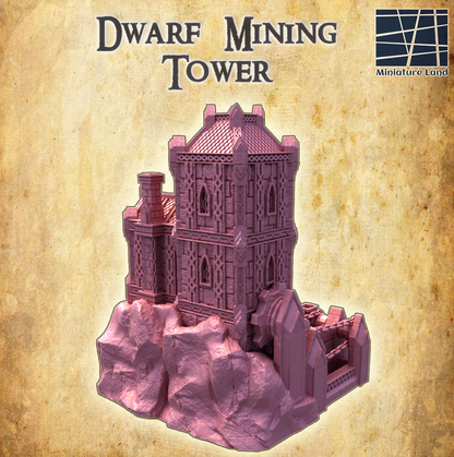 Dwarf Mining Tower - Tabletop Terrain