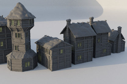 Winter Forest Village Set
