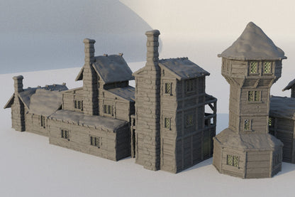 Winter Forest Village Set