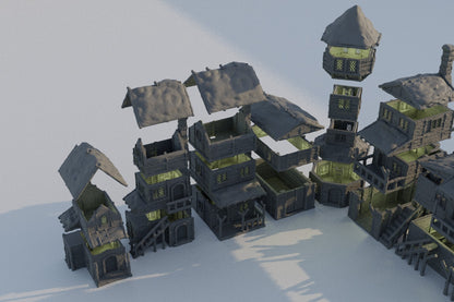 Winter Forest Village Set