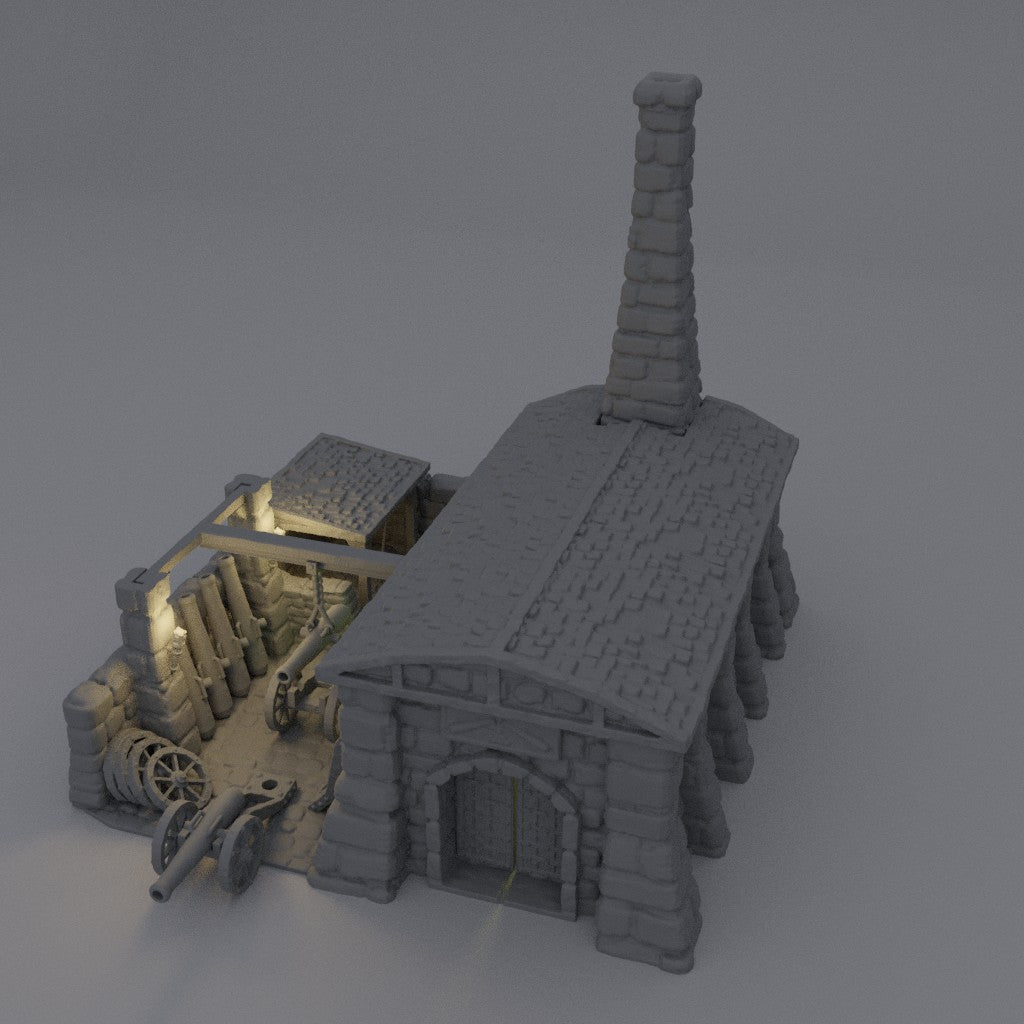 Medieval Cannon Forge - Tabletop Terrain