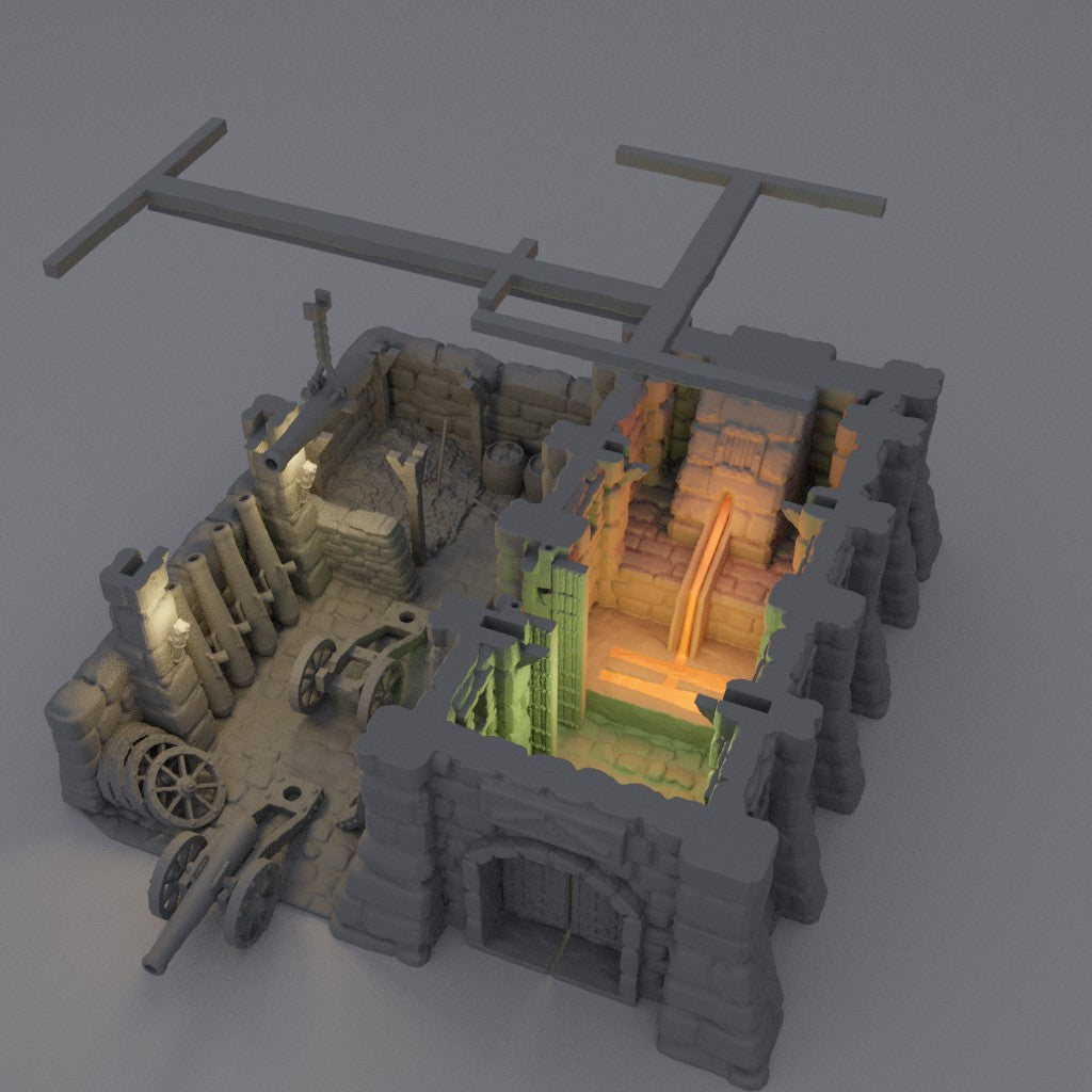 Medieval Cannon Forge - Tabletop Terrain