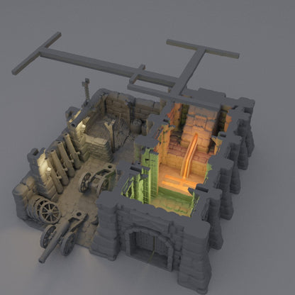 Medieval Cannon Forge - Tabletop Terrain