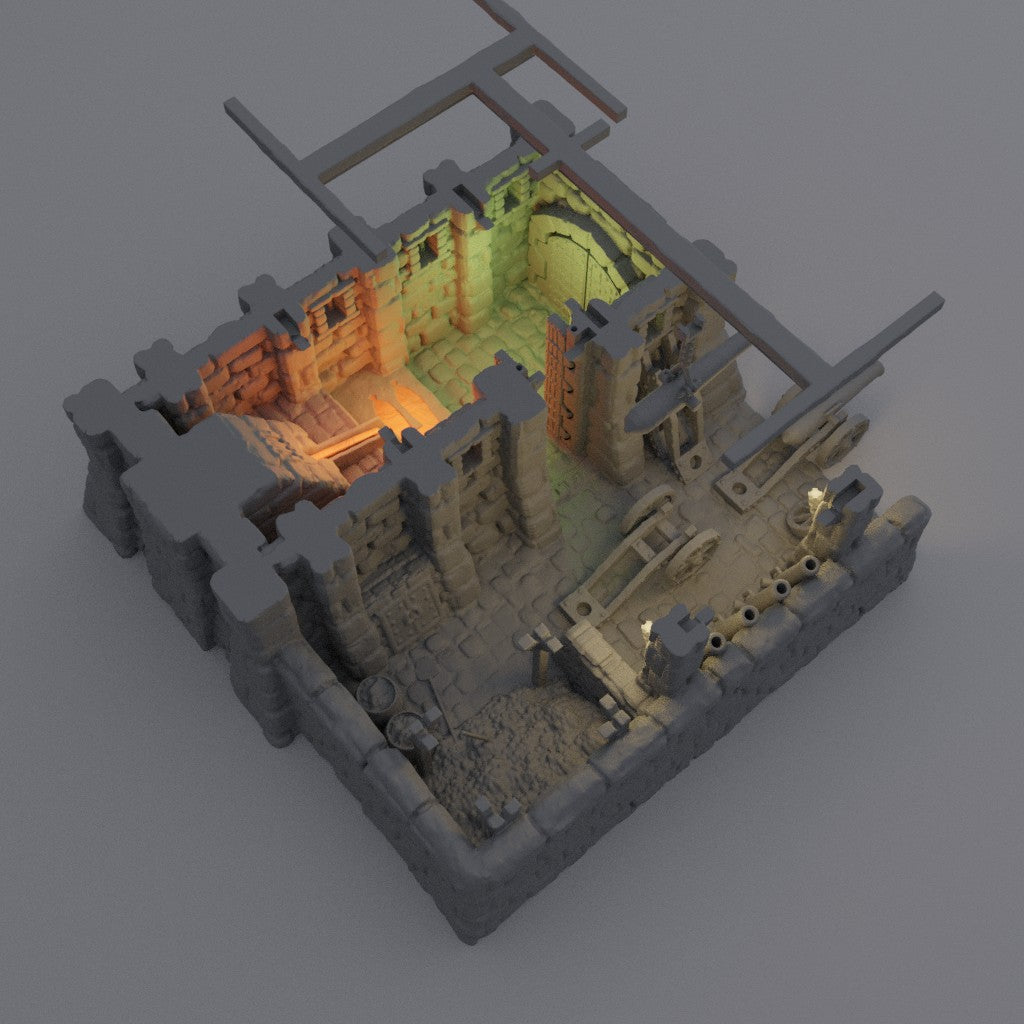 Medieval Cannon Forge - Tabletop Terrain