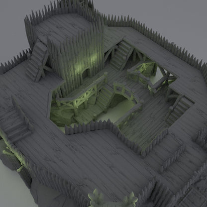 Fortified River Camp - Tabletop Terrain