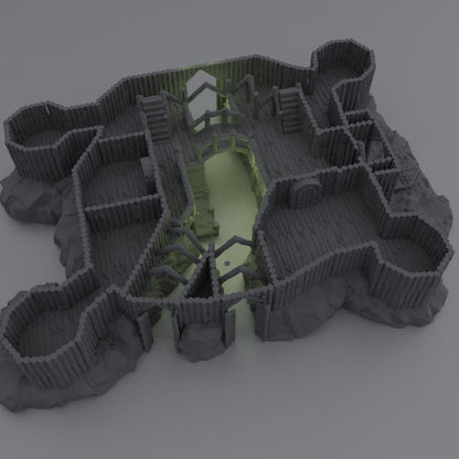 Fortified River Camp - Tabletop Terrain