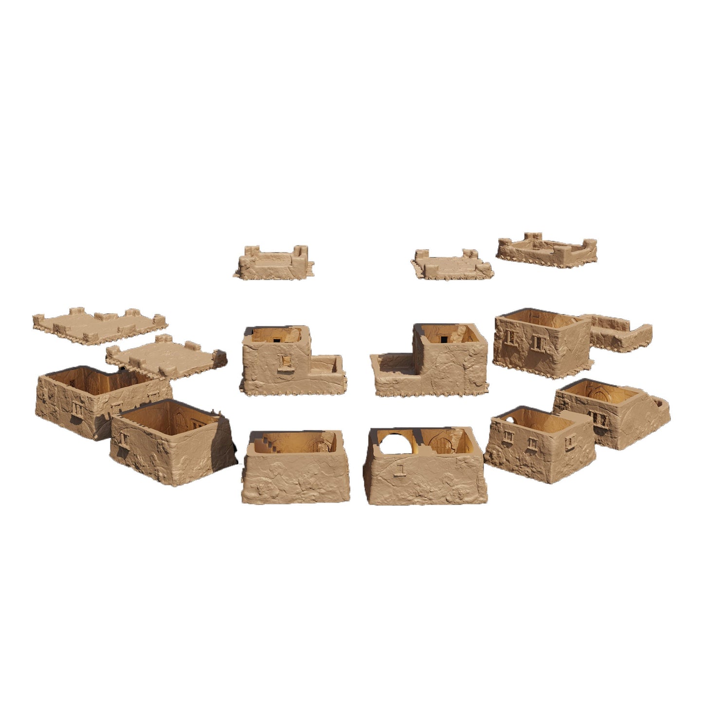 Desert Houses Collection DnD Terrain, Desert Houses for Dungeons and Dragons