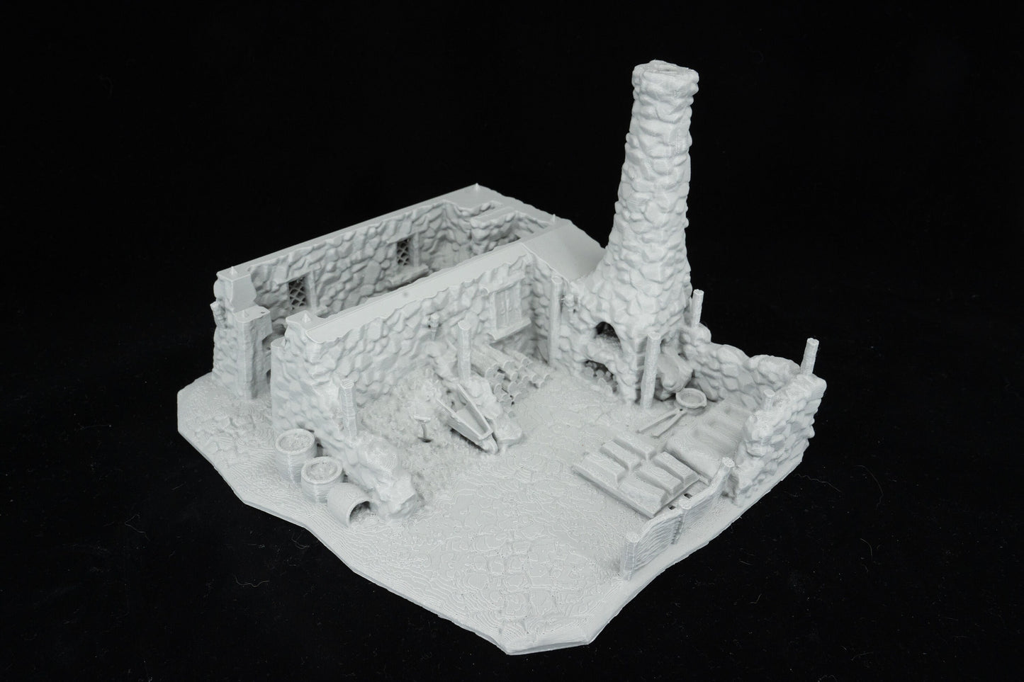 Blacksmith house DnD Terrain, DnD miniature terrain, Blacksmith forge Terrain for 28mm miniatures