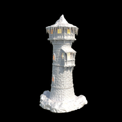 Frozen Watchtower DnD Terrain, Medieval Watchtower for DnD, MiniatureLand