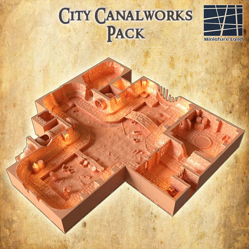 City CanalWorks Pack - Tabletop Terrain - Large Underground Sewer