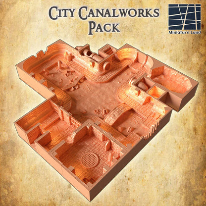 City CanalWorks Pack - Tabletop Terrain - Large Underground Sewer