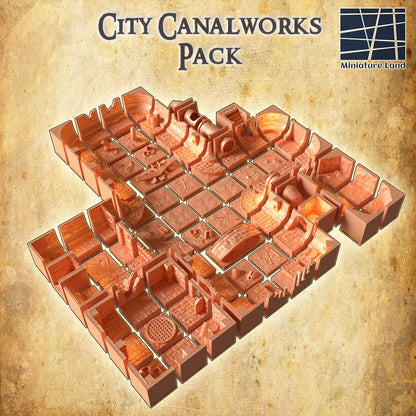 City CanalWorks Pack - Tabletop Terrain - Large Underground Sewer