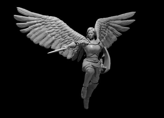 Female Paladin | Aasimar | Tabletop Miniatures